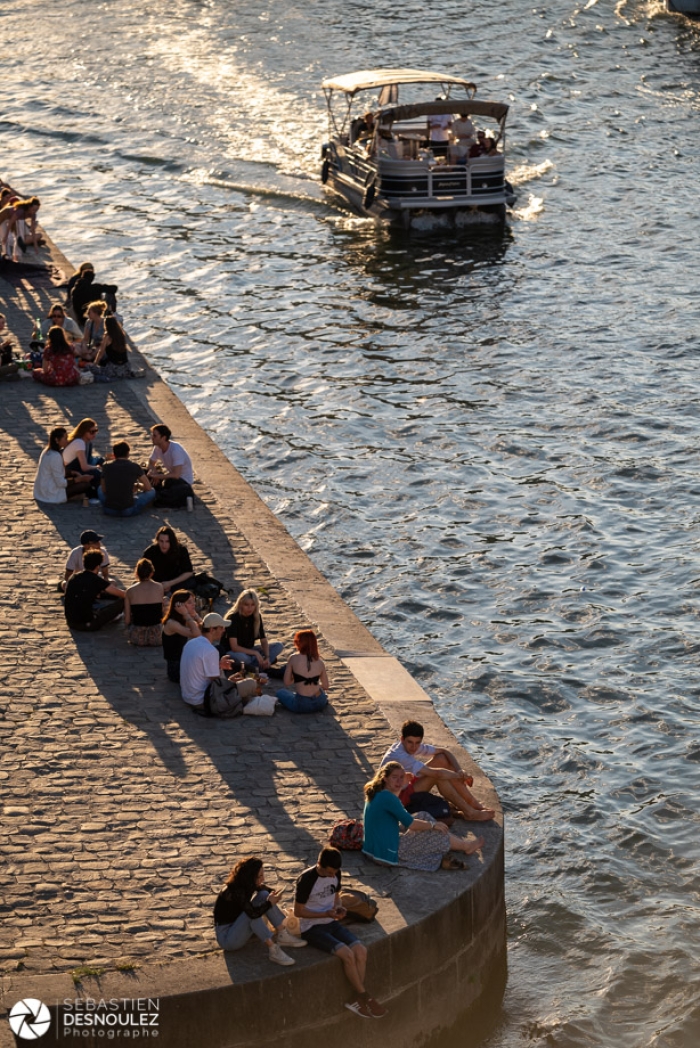 Ambiance canicule en fin de journée, Paris - Photo : © Sebastien Desnoulez photographe d'ambiances et d'architecture