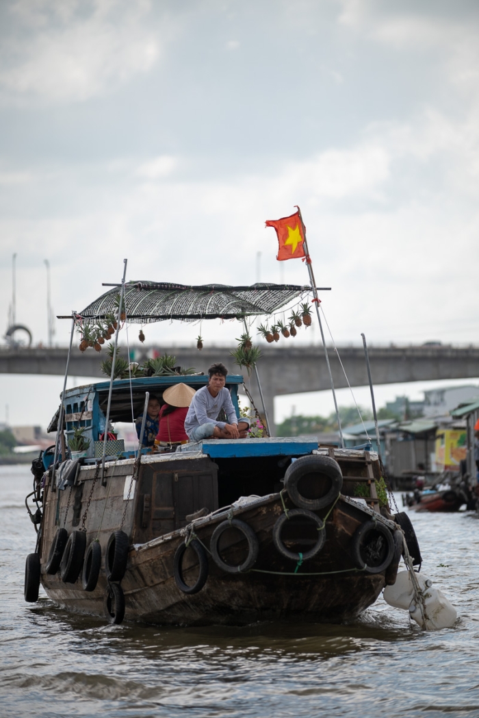 Marché flottant de Cai-Rang à Can Tho au Vietnam - Photo : © Sebastien Desnoulez Photographe Auteur