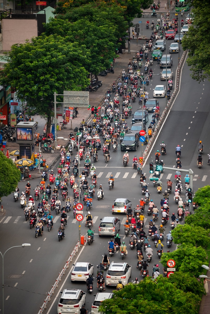 Circulation à Saigon, Vietnam - Photo : © Sebastien Desnoulez Photographe Auteur